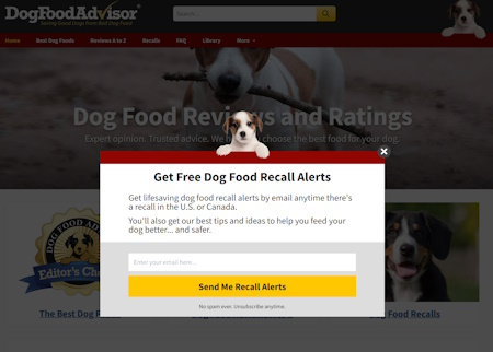 selling amazon dog food