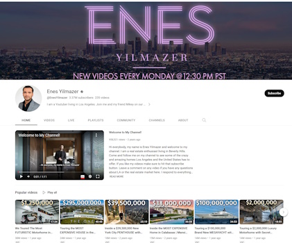 Enes Yilmazer views high worth homes. Can he sell more?