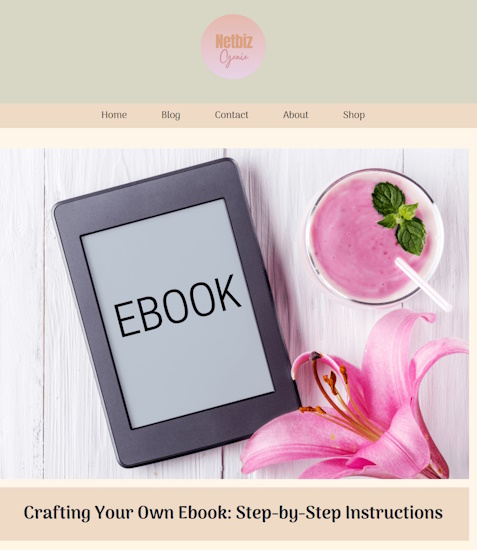 How does this one website tell us how to create an ebook in a day?