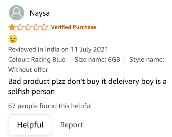 online reviews